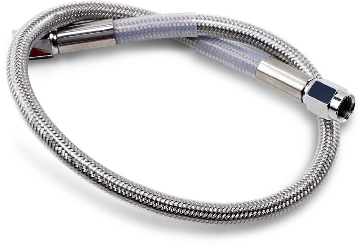 Drag Specialties 17 Univ Ss Clear Coat Dot BRAKE LINES-HOSES-STAINLESS ST Drag Specialties