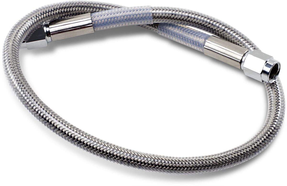 Drag Specialties 18 Univ Ss Clear Coat Dot BRAKE LINES-HOSES-STAINLESS ST Drag Specialties