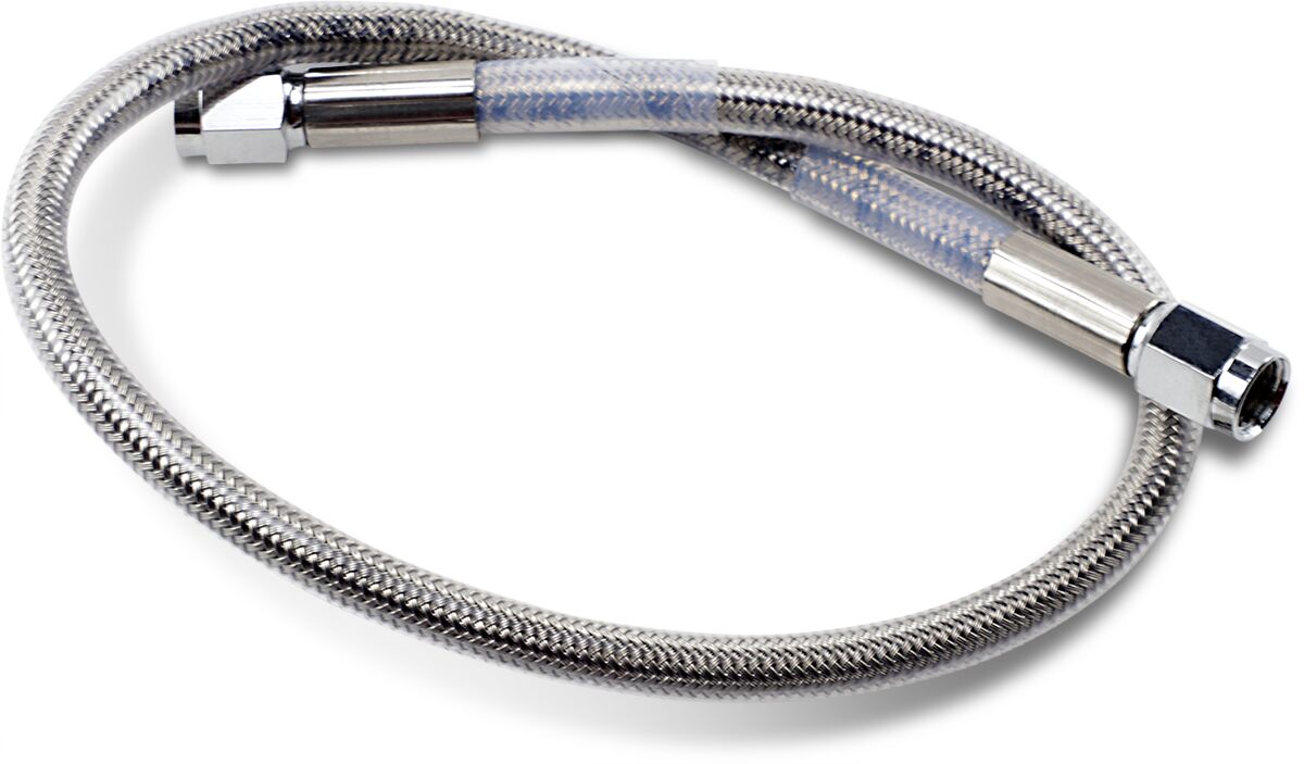 Drag Specialties 19 Univ Ss Clear Coat Dot BRAKE LINES-HOSES-STAINLESS ST Drag Specialties