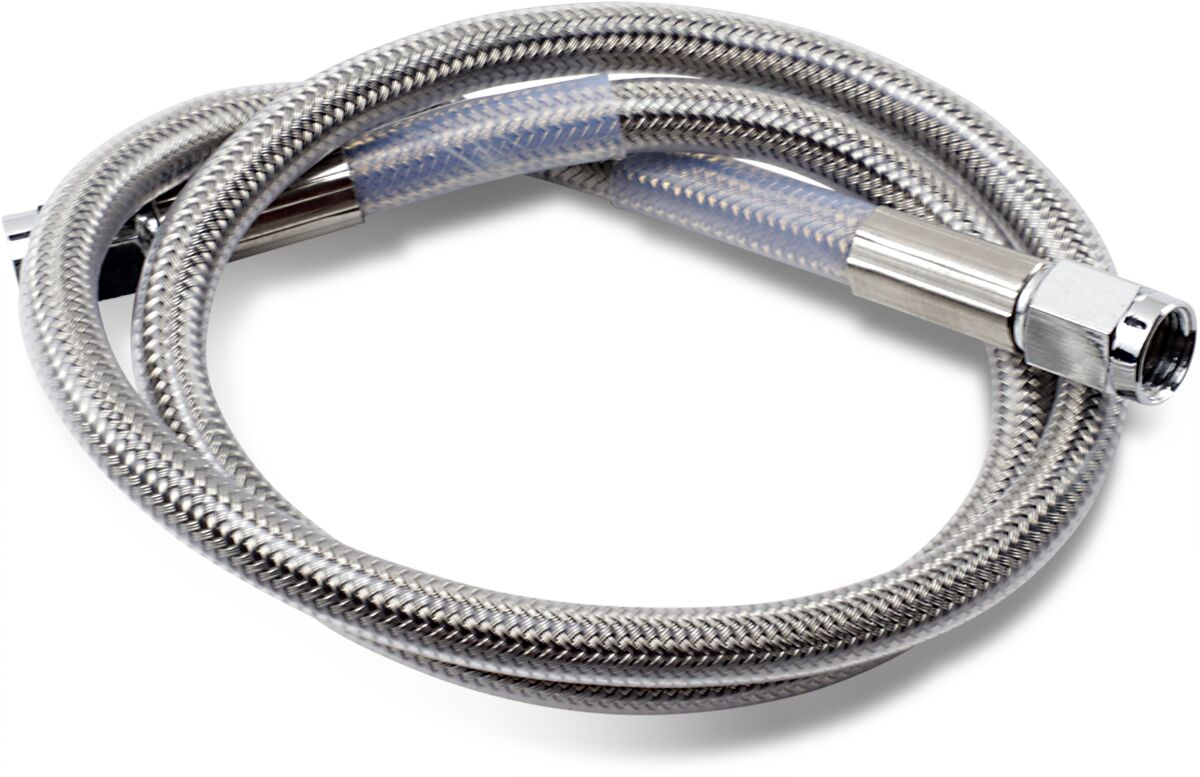 Drag Specialties 26 Univ Ss Clear Coat Dot BRAKE LINES-HOSES-STAINLESS ST Drag Specialties