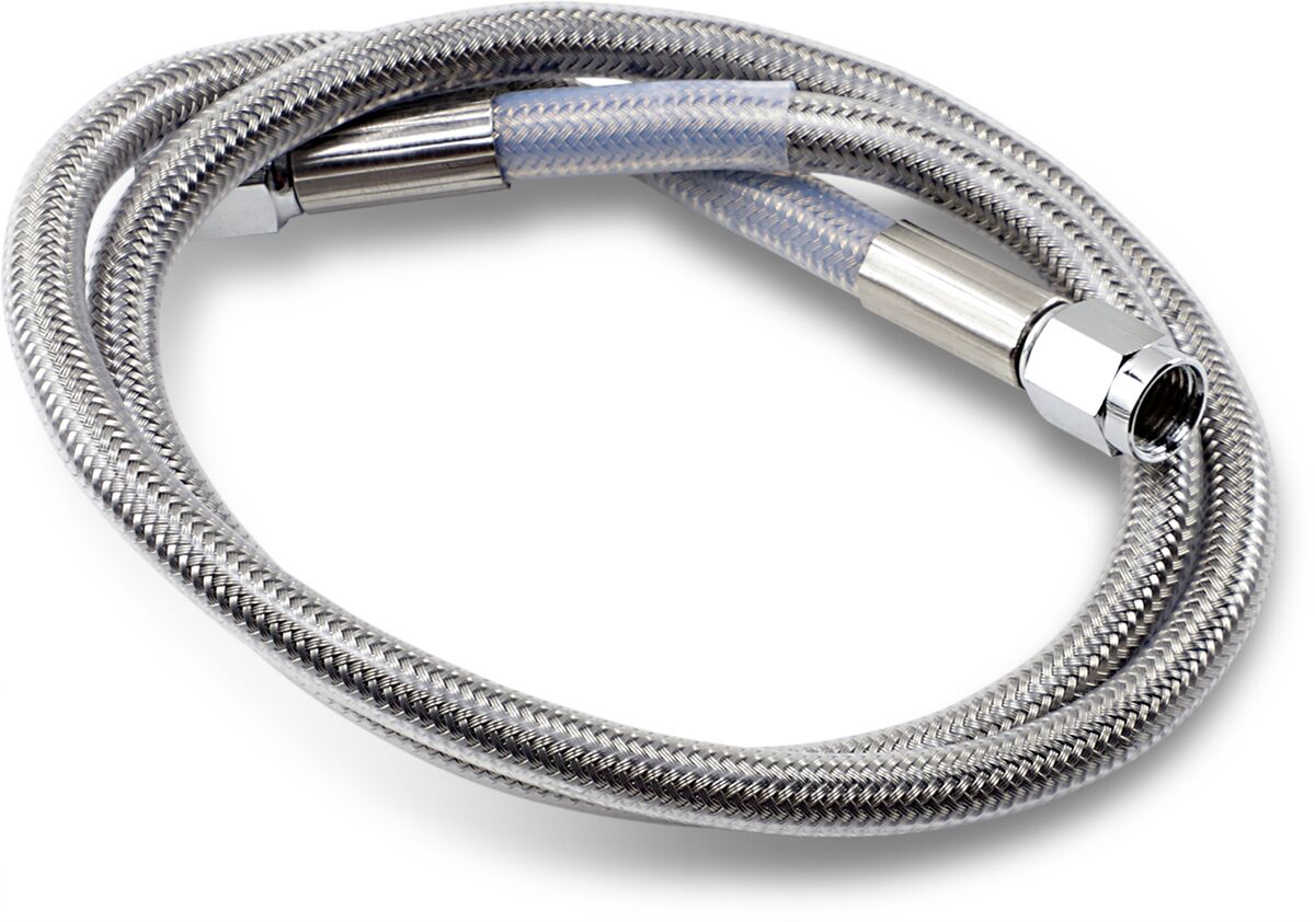 Drag Specialties 28 Univ Ss Clear Coat Dot BRAKE LINES-HOSES-STAINLESS ST Drag Specialties