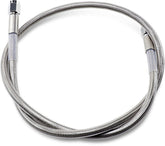 Drag Specialties 32 Univ Ss Clear Coat Dot BRAKE LINES-HOSES-STAINLESS ST Drag Specialties