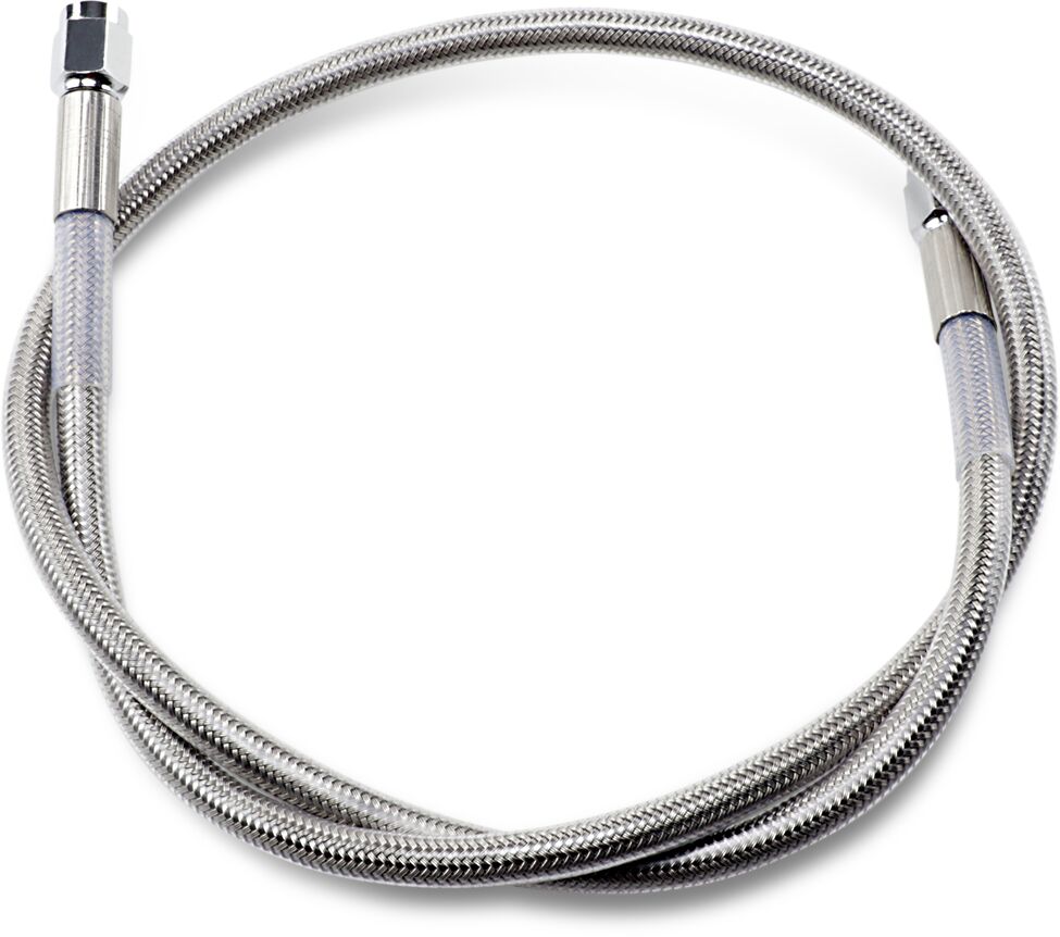 Drag Specialties 32 Univ Ss Clear Coat Dot BRAKE LINES-HOSES-STAINLESS ST Drag Specialties
