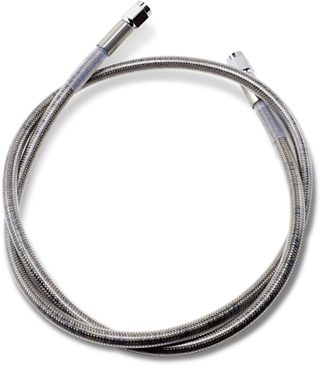 Drag Specialties 38 Univ Ss Clear Coat Dot BRAKE LINES-HOSES-STAINLESS ST Drag Specialties
