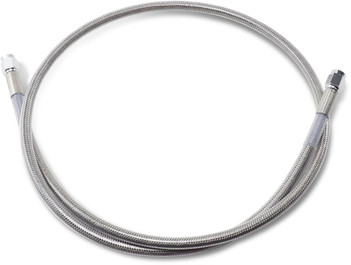 Drag Specialties 40 Univ Ss Clear Coat Dot BRAKE LINES-HOSES-STAINLESS ST Drag Specialties