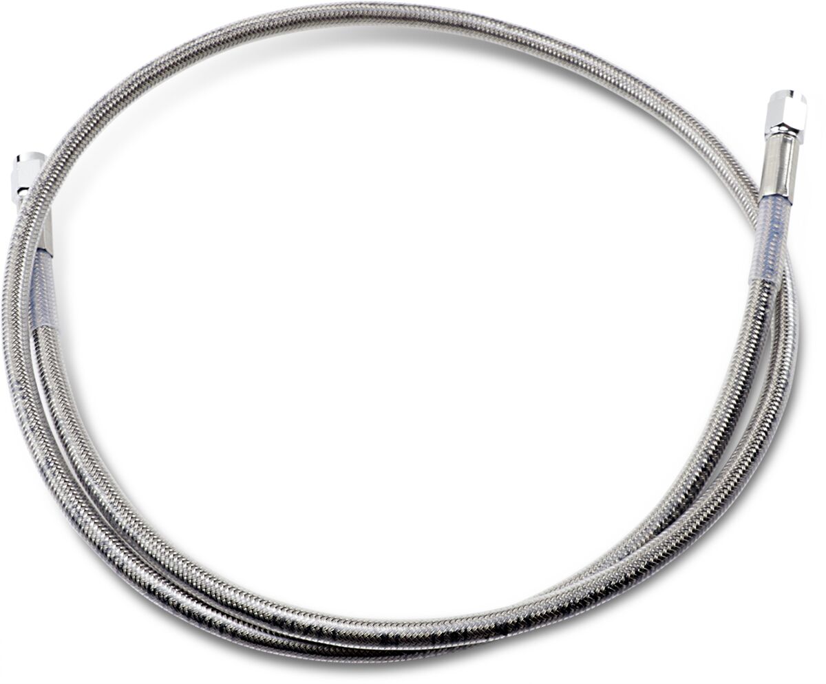 Drag Specialties 42 Univ Ss Clear Coat Dot BRAKE LINES-HOSES-STAINLESS ST Drag Specialties