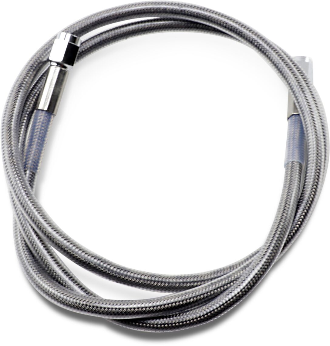 Drag Specialties 46 Univ Ss Clear Coat Dot BRAKE LINES-HOSES-STAINLESS ST Drag Specialties