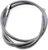 Drag Specialties 46 Univ Ss Clear Coat Dot BRAKE LINES-HOSES-STAINLESS ST Drag Specialties