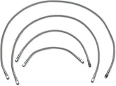 Drag Specialties 56 Univ Ss Clear Coat Dot BRAKE LINES-HOSES-STAINLESS ST Drag Specialties