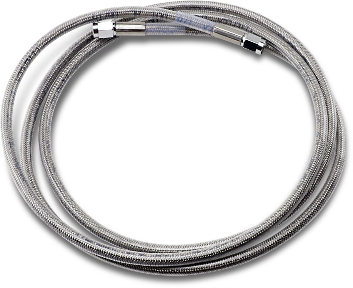 Drag Specialties 76 Univ Ss Clear Coat Dot BRAKE LINES-HOSES-STAINLESS ST Drag Specialties