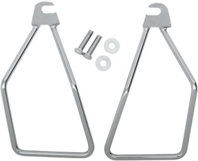 Drag Specialties Saddlebag Support Bracket Single Bolt Mount Chrome Saddlebag Supports Drag Specialties