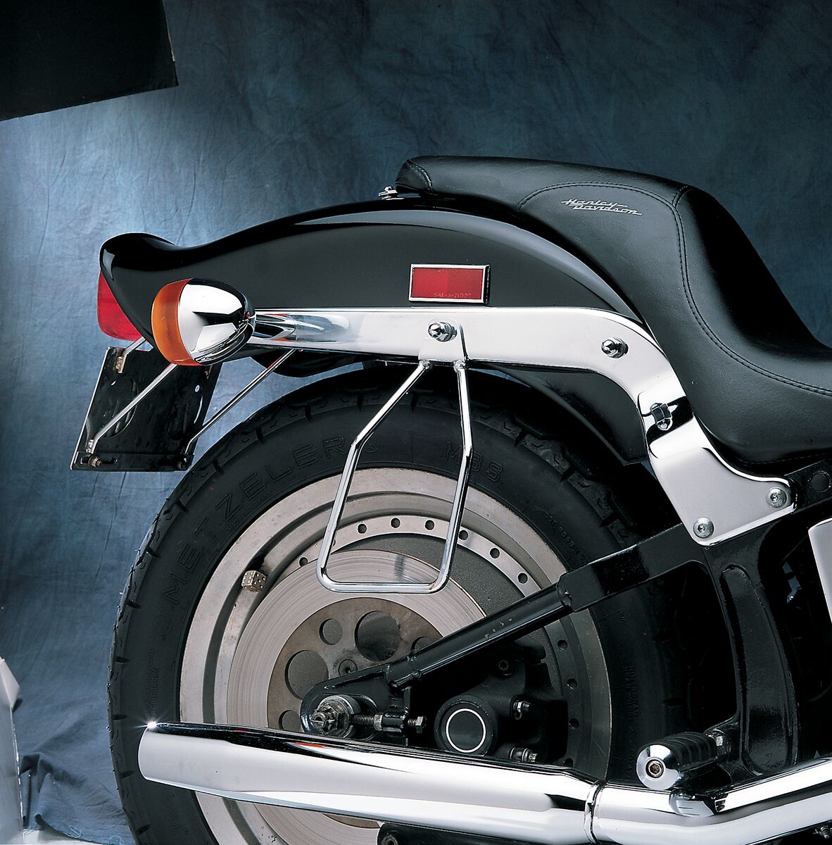 Drag Specialties Saddlebag Support Bracket Single Bolt Mount Chrome Saddlebag Supports Drag Specialties