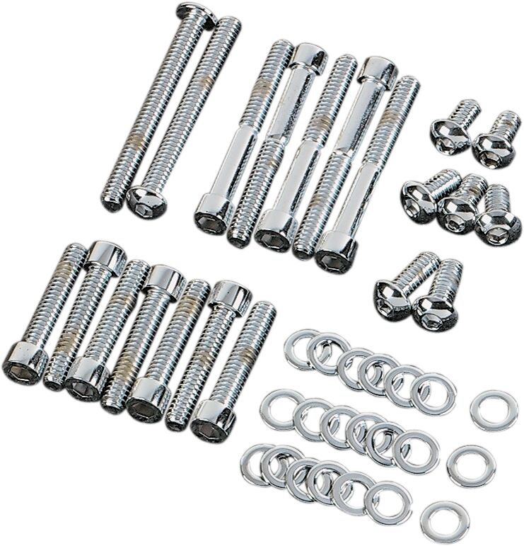 Gardner Westcott Bolt Kit Steel Primary Cover Chrome Natural Primary Drive Systems & Parts Gardner Westcott