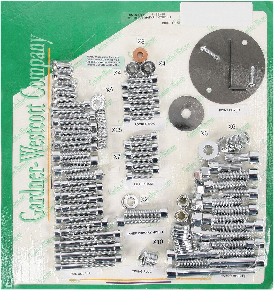 Gardner Westcott Motor 91 98 Flt 94 94 Fxr MISCELLANEOUS ENGINE PARTS Gardner Westcott