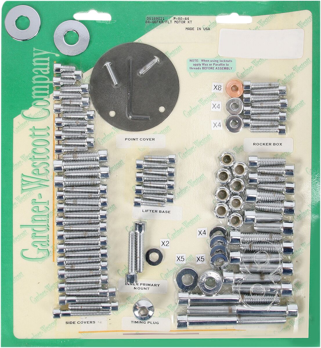 Gardner Westcott Motor 84 86 Fxr/Flt MISCELLANEOUS ENGINE PARTS Gardner Westcott