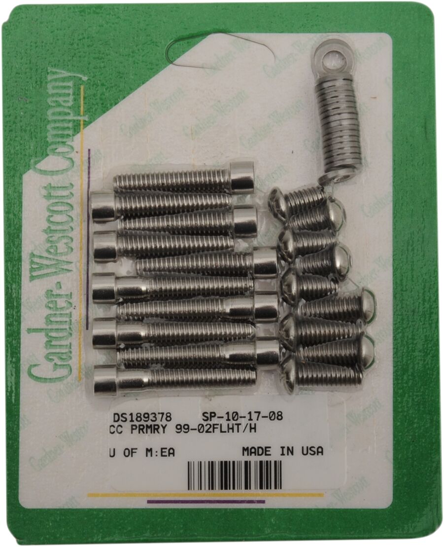 Gardner Westcott Bolt Kit Primary/Socket Head Stainless Steel Polished Natural Miscellaneous Engine Parts Gardner Westcott