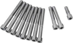 Drag Specialties Chrome Socket Head Primary Cover Bolt Kit Smooth Hardware Kits Drag Specialties