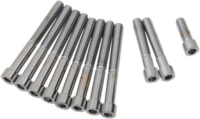 Drag Specialties Chrome Socket Head Primary Cover Bolt Kit Smooth Hardware Kits Drag Specialties