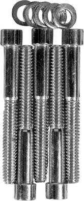 Drag Specialties Chrome Socket Head Transmission Side Cover Bolt Kit Smooth Hardware Kits Drag Specialties