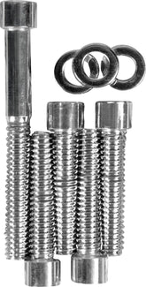 Drag Specialties Chrome Socket Head Transmission Top Cover Bolt Kit Smooth Hardware Kits Drag Specialties