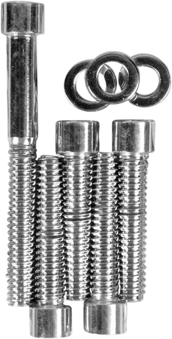 Drag Specialties Chrome Socket Head Transmission Top Cover Bolt Kit Smooth Hardware Kits Drag Specialties