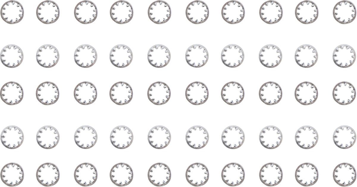 Drag Specialties Chr 3/8 Inside Star Washr HARDWARE KITS - ASSORTMENTS Drag Specialties