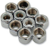 Drag Specialties 3/8 24 Chr Nylon Nut HARDWARE KITS - ASSORTMENTS Drag Specialties