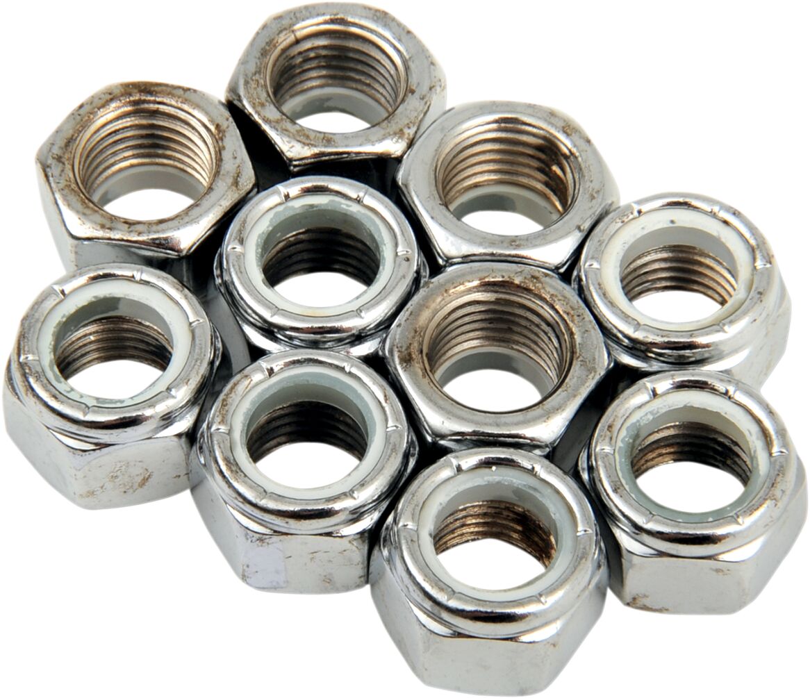 Drag Specialties 7/16 20 Chr Nyln Nut HARDWARE KITS - ASSORTMENTS Drag Specialties