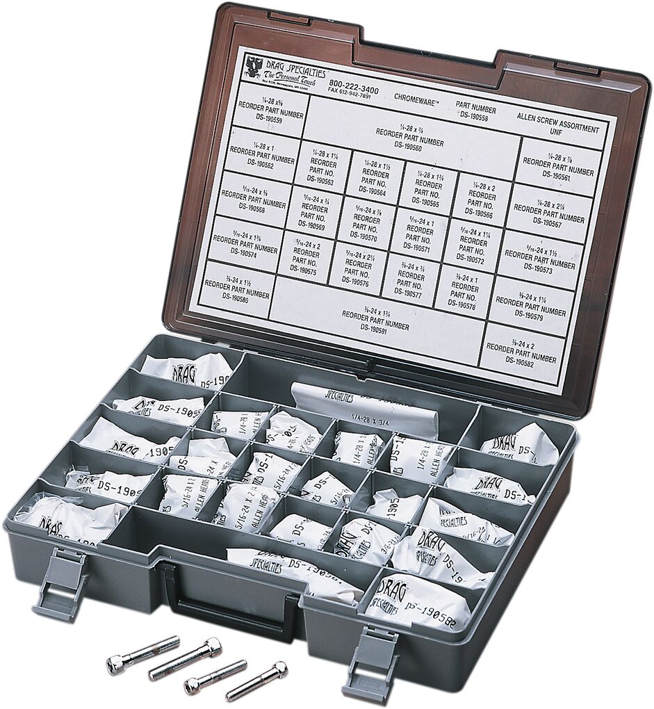 Drag Specialties Assortment Unf Socket Blt HARDWARE KITS - ASSORTMENTS Drag Specialties