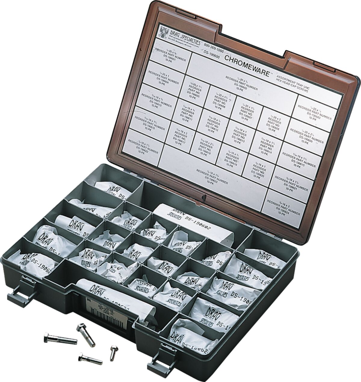 Drag Specialties Hex Head Bolt Asst Coarse HARDWARE KITS - ASSORTMENTS Drag Specialties