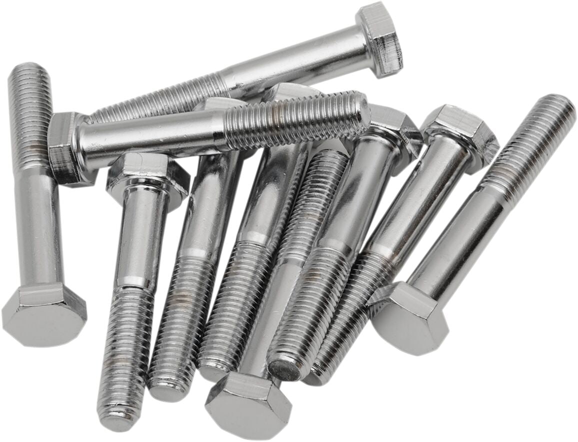 Drag Specialties 5/16 24 X 2 Chrome Hex Hd HARDWARE KITS - ASSORTMENTS Drag Specialties