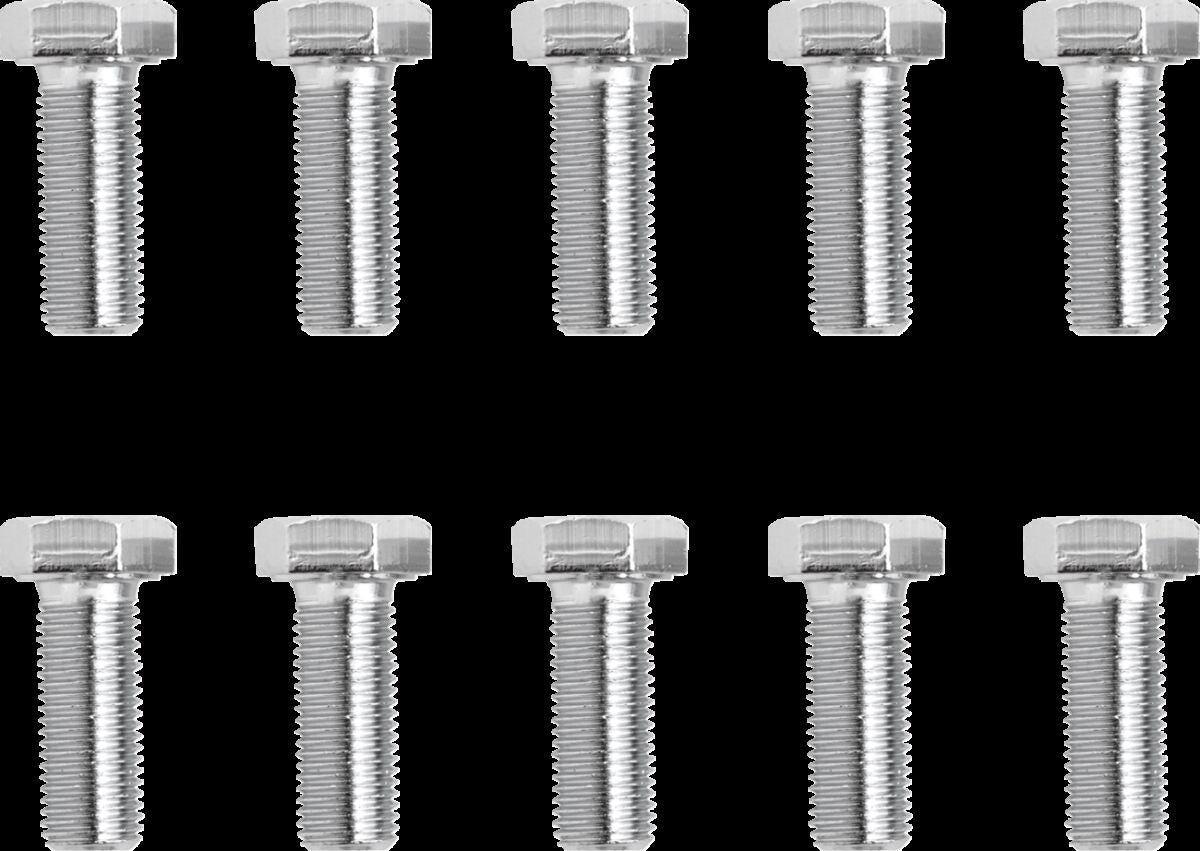 Drag Specialties 3/8 24 X 1 Chrome Hex Hd HARDWARE KITS - ASSORTMENTS Drag Specialties