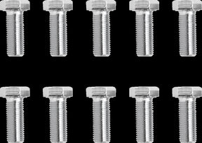 Drag Specialties 3/8 24 X 1 Chrome Hex Hd HARDWARE KITS - ASSORTMENTS Drag Specialties