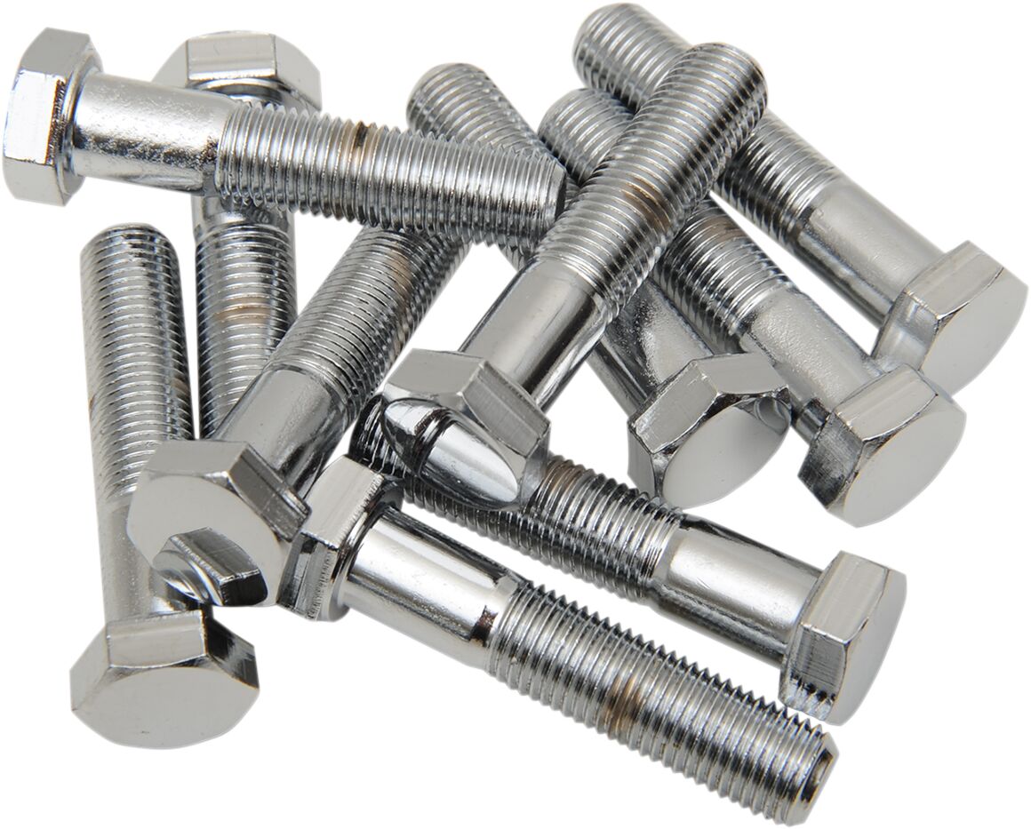 Drag Specialties 3/8 24 X 1 3/4 Chr Hex Hd HARDWARE KITS - ASSORTMENTS Drag Specialties