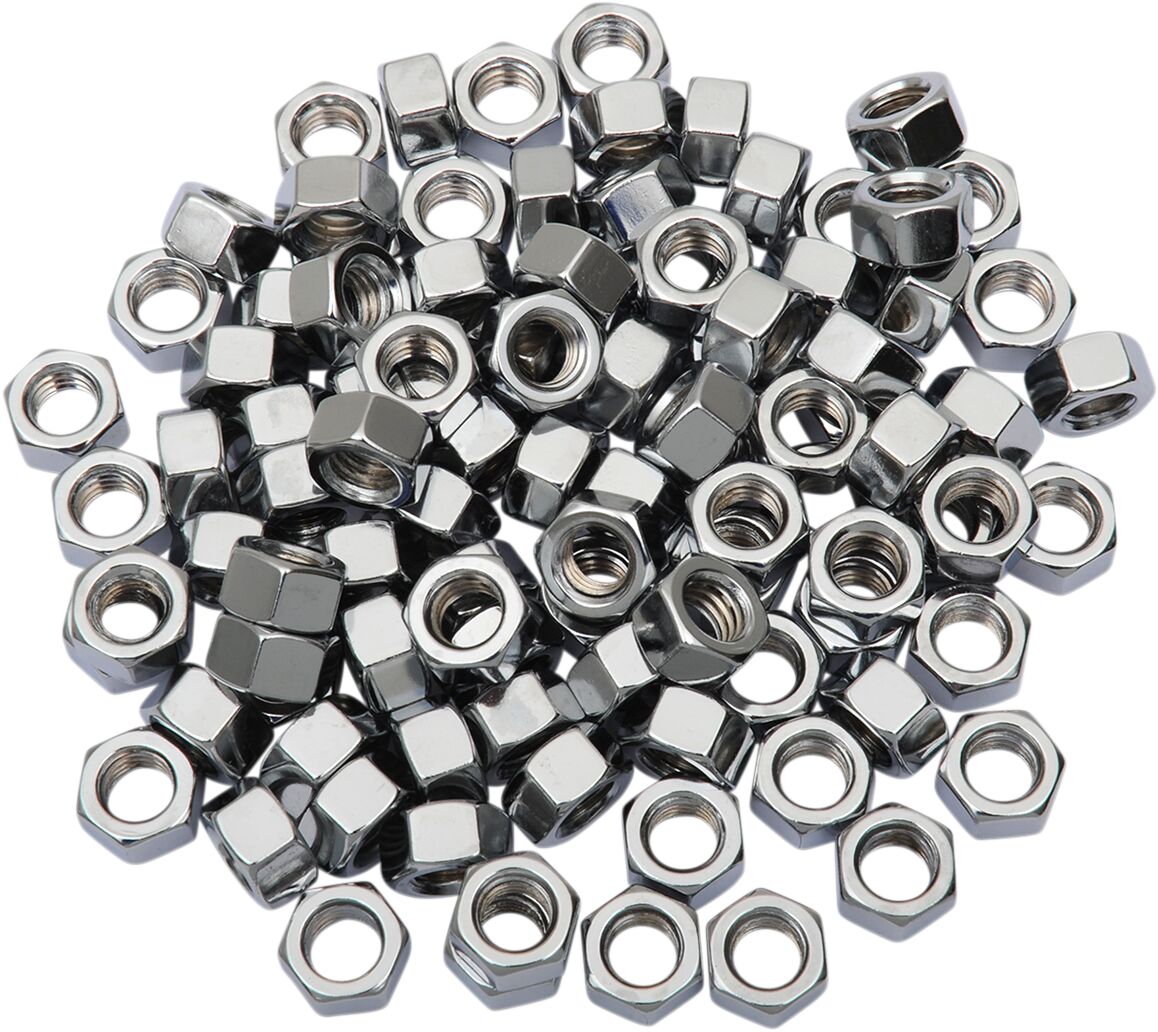 Drag Specialties 5/16 24 Chrome Hex Nut HARDWARE KITS - ASSORTMENTS Drag Specialties