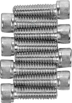 Drag Specialties Chrome Socket Head Lifter Base Bolt Kit Knurled Hardware Kits Drag Specialties