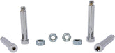 Drag Specialties Chrome Socket Head Dual Disc Caliper Mount Bolt Kit Knurled Hardware Kits Drag Specialties