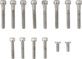 Drag Specialties Chrome Socket Head Handlebar Lever Mount/Master Cylinder Cover Bolt Kit Knurled Hd 81 Hardware Kits Drag Specialties