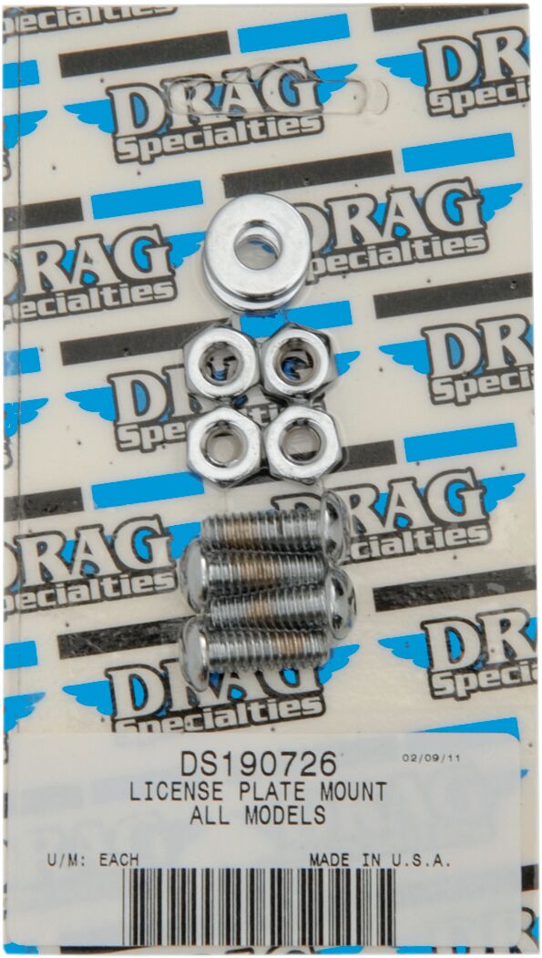 Drag Specialties Sckt Hd License Plt Mnt HARDWARE KITS - ASSORTMENTS Drag Specialties