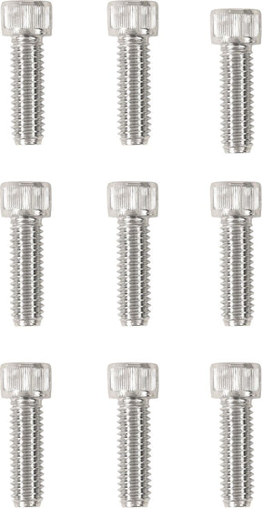 Drag Specialties Chrome Socket Head Kicker Cover Bolt Kit Knurled Drag Specialties