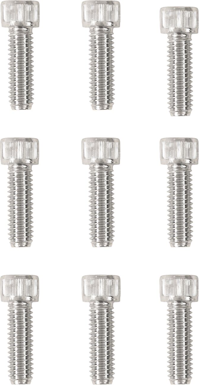 Drag Specialties Chrome Socket Head Kicker Cover Bolt Kit Knurled Drag Specialties Default Title