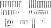 Drag Specialties Chrome Socket Head Motor Bolt Kit Knurled Hardware Kits Drag Specialties