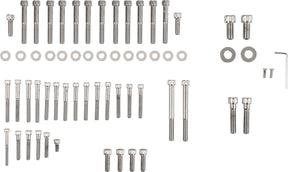 Drag Specialties Chrome Socket Head Motor Bolt Kit Knurled Hardware Kits Drag Specialties