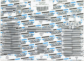 Drag Specialties Chrome Socket Head Motor Bolt Kit Knurled Hardware Kits Drag Specialties