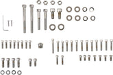 Drag Specialties Chrome Socket Head Motor Bolt Kit Knurled Hardware Kits Drag Specialties
