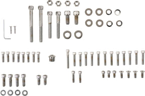 Drag Specialties Chrome Socket Head Motor Bolt Kit Knurled Hardware Kits Drag Specialties