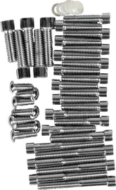 Drag Specialties Chrome Socket Head Primary/Cam Cover Bolt Kit Smooth Drag Specialties Default Title