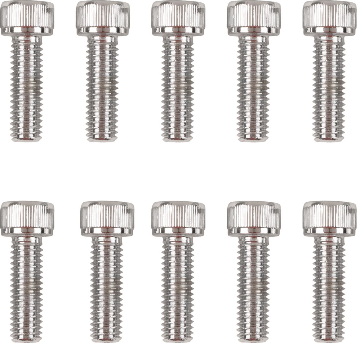 Drag Specialties Chrome Socket Head Primary Cover Bolt Kit Knurled Hardware Kits Drag Specialties