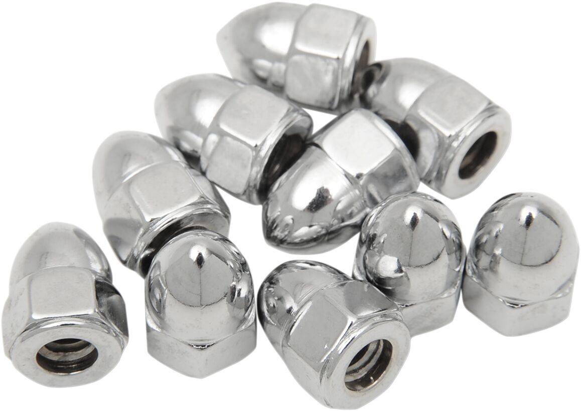 Drag Specialties 10 24 Acorn Nut Chrome HARDWARE KITS - ASSORTMENTS Drag Specialties