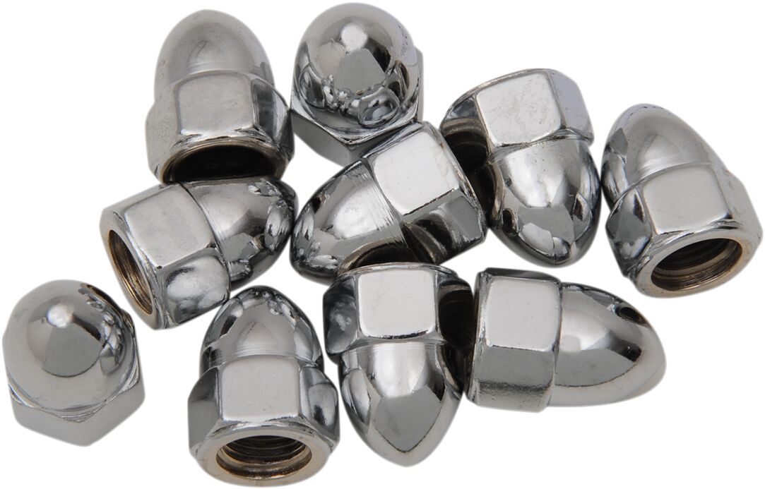 Drag Specialties 3/8 24 Acorn Nut Chrome HARDWARE KITS - ASSORTMENTS Drag Specialties